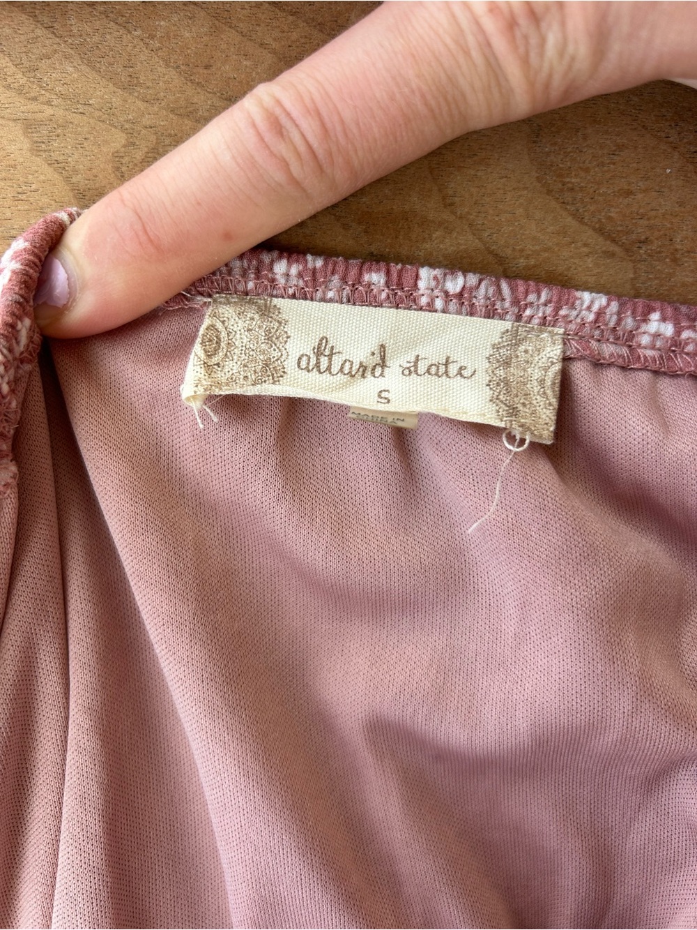 Altar'd State Dusty Rose Off-Shoulder Dress - Picture 3 of 4